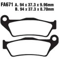 EBC Brakes Double-H Sintered Superbike Brake Pads Rear - FA671HH EBC Brakes Double-H Sintered Superbike Brake Pads Rear - FA671HH